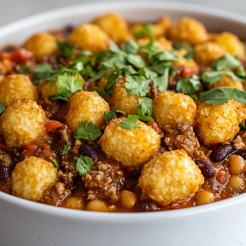 The Cowboy Casserole Extravaganza is a hearty, satisfying dish that brings together robust flavors and a comforting texture. This casserole is a delightful conglomeration of ground beef, nutritious black beans, sweet corn, and creamy mushroom soup, all topped magnificently with crispy tater tots. Ideal for family dinners or gatherings, it embodies a blend of ingredients that will leave everyone at the table feeling full and content.
