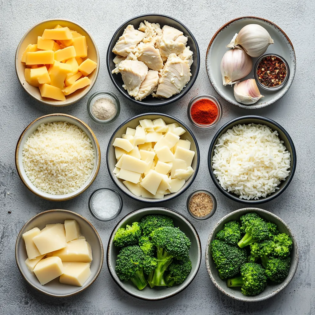 Creamy Cheesy Chicken and Broccoli Rice Delight is a comforting and wholesome dish that epitomizes home-cooked goodness. This recipe masterfully combines tender chicken, vibrant broccoli, and fluffy rice in a luscious cheesy sauce, making it the perfect meal for family dinners or cozy evenings at home. It's not just about the taste, but also the aroma that fills your kitchen, promising a satisfying and hearty meal that everyone will love.