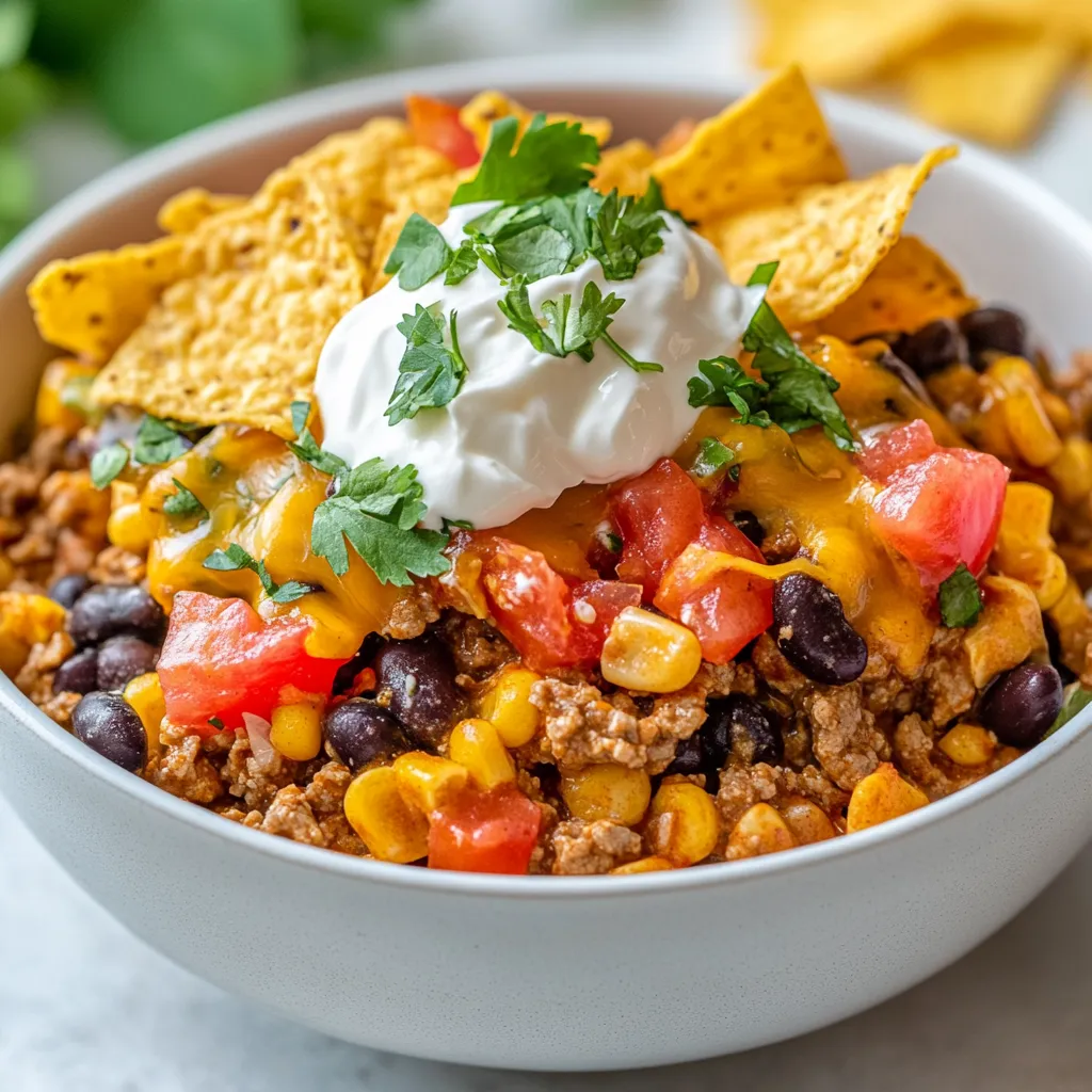 The Slow Cooker Taco Casserole Extravaganza is a delightful dish that harmonizes the savory flavors of taco night with the convenience of slow cooking. This casserole showcases a luscious blend of ground meat, beans, corn, and cheese, all cooked together to create a comforting meal that is sure to satisfy even the pickiest eaters. Whether you're gathering with friends for casual game night or preparing a family dinner after a bustling day, this recipe stands out as an easy and delicious option.