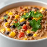 Explore the flavors of the Southwest with Cowboy Queso Bliss, a creamy, cheesy dip that combines the comfort of home-cooked meals with the vibrant zest of Tex-Mex cuisine. This dip is not just an appetizer; it is an experience, bringing together a delightful medley of spices, creamy textures, and hearty ingredients. When served warm, it beckons you to dip into it with crispy tortilla chips, making it an irresistible option for various occasions.