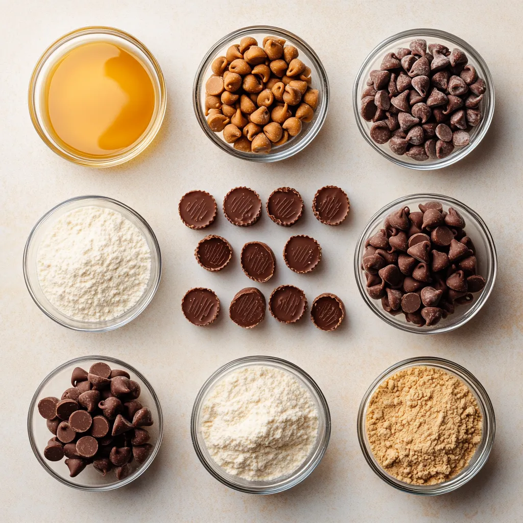 Crumbl Reese's Peanut Butter Cup Cookies are a heavenly creation that seamlessly combines the rich flavors of creamy peanut butter and decadent chocolate in a cookie format. Each bite brings forth the delightful taste of crunchy mini Reese’s peanut butter cups mixed into the soft and chewy dough. With their irresistible combination of taste and texture, these cookies are perfect for any occasion — whether you're having friends over for coffee, hosting a birthday party, or simply treating yourself on a quiet evening.