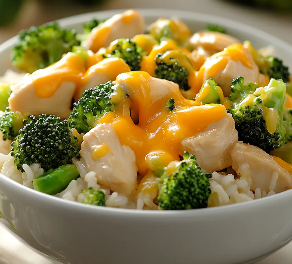 Creamy Cheesy Chicken and Broccoli Rice Delight is a comforting and wholesome dish that epitomizes home-cooked goodness. This recipe masterfully combines tender chicken, vibrant broccoli, and fluffy rice in a luscious cheesy sauce, making it the perfect meal for family dinners or cozy evenings at home. It's not just about the taste, but also the aroma that fills your kitchen, promising a satisfying and hearty meal that everyone will love.