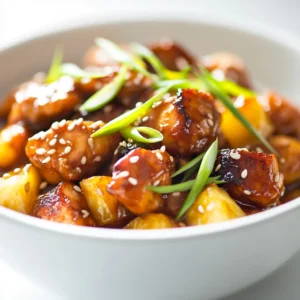 Exploring the delightful fusion of flavors in cooking can lead to standout dishes that excite the palate. This caramelized pineapple and brown sugar chicken is a prime example, balancing savory and sweet elements for a deliciously unique dinner option. The chicken breasts are marinated in a rich blend of brown sugar and soy sauce, allowing the flavors to deeply penetrate the meat, while the pineapple adds a fresh, juicy contrast. The result is a mouthwatering dish that is not only pleasing to the taste buds but also visually appealing, making it perfect for both casual family dinners and special occasions.