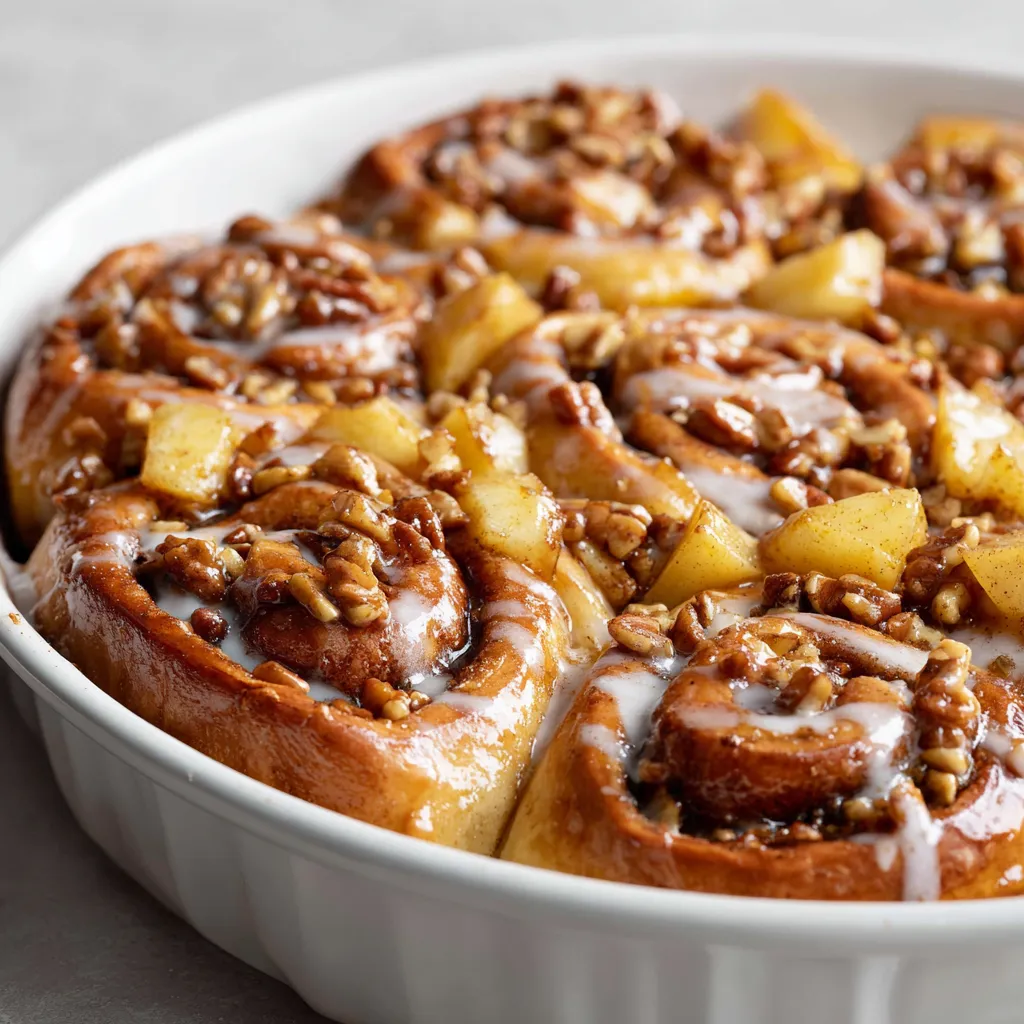 This Heavenly Apple Pecan Cinnamon Roll Bake is a delightful fusion of flavors, combining the sweetness of cinnamon rolls with the tartness of apples and the crunch of pecans. Every bite offers a comforting blend of warm spices and textures that evoke a sense of home. Whether enjoyed as a brunch centerpiece or a cozy dessert, this recipe showcases comforting ingredients that come together to create a warm and inviting dish. The cinnamon rolls provide a fluffy base, while the juicy apples and crunchy pecans elevate the flavors, making it a perfect choice for gathering loved ones around the table.