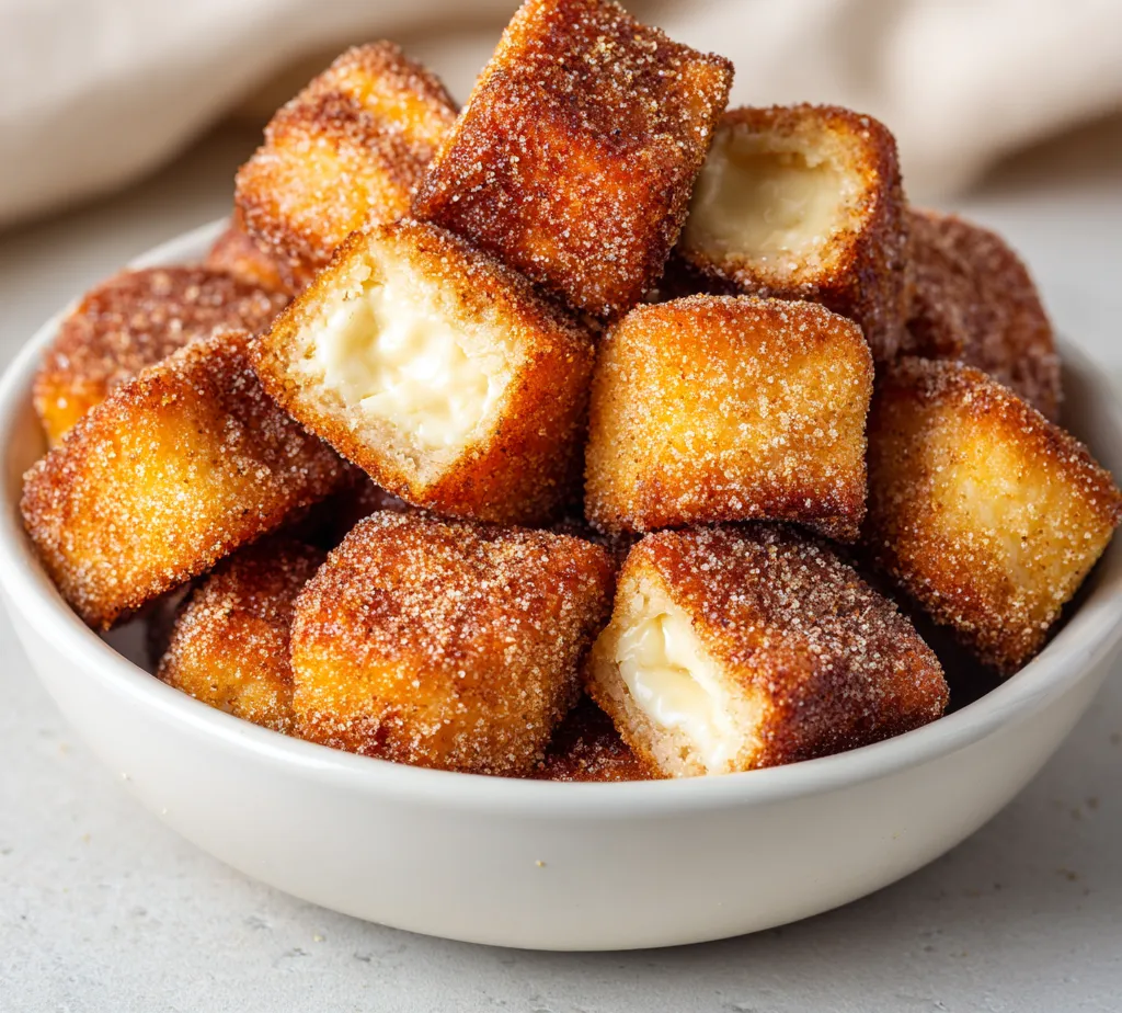 Crispy cinnamon cheesecake bites deliver a delightful experience with every single bite. These sweet treats feature a creamy filling enveloped in a perfectly crispy exterior, making them an ideal choice for special occasions or cozy gatherings at home. This recipe marries the velvety richness of cream cheese with a touch of warm cinnamon and sweet graham cracker crust, creating an indulgent dessert that is just as enjoyable to prepare as it is to savor.