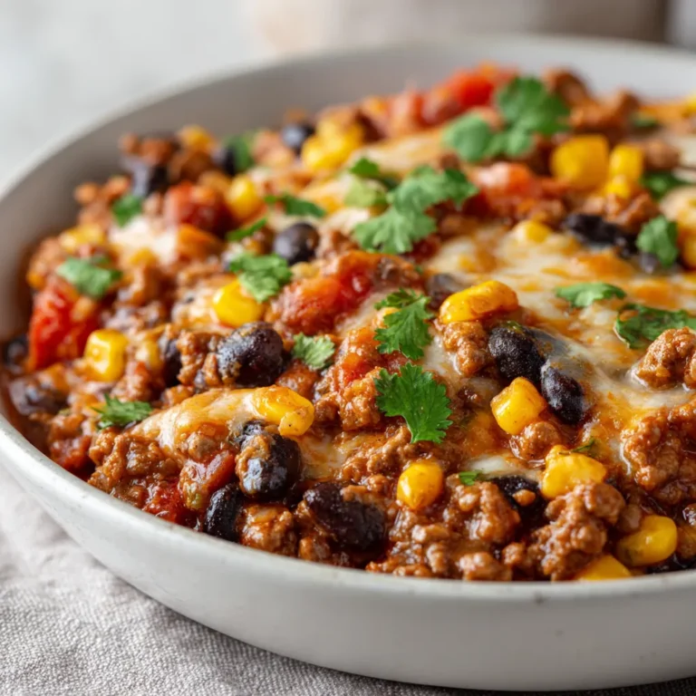 The Mexican Beef Fiesta Bowl is a heartwarming dish that brings together the vibrant flavors of Mexican cuisine in a single bowl. This recipe features a delightful medley of ground beef, beans, and colorful vegetables, mingled with a variety of spices that burst with flavor. Known for its quick preparation and comforting nature, this dish can easily become a staple in your household. Perfect for family gatherings, casual weeknight dinners, or even as a hearty meal for game days, the Mexican Beef Fiesta Bowl is brimming with deliciousness that everyone will love.