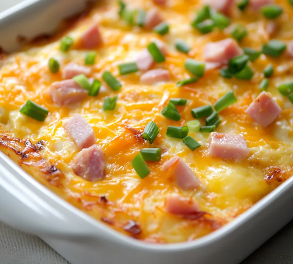 The Hashbrown Egg Casserole Delight is a mouthwatering breakfast or brunch option that brings satisfaction to any table. This casserole, filled with savory goodness, features crispy hashbrowns, creamy eggs, and rich cheese, creating a harmonious blend of flavors and textures. It stands out as a centerpiece, ready to impress whether you're hosting a gathering or simply indulging on a peaceful weekend morning.