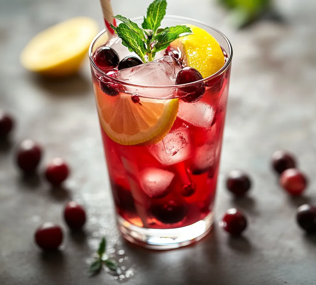 Delight in the refreshing profile of Cranberry Honey Lemonade Bliss, a vibrant beverage that perfectly combines the tartness of cranberries with the sweetness of honey and the zesty brightness of freshly squeezed lemon juice. This delightful drink is ideal for warm days or social gatherings, providing a stunning and delicious refreshment that leaves guests wanting more.