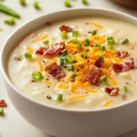 Exploring the comfort of creamy soups often leads to delightful discoveries, and Heavenly Loaded Potato Soup stands out as a particular favorite. This rich, velvety dish combines hearty ingredients with indulgent flavors, making it perfect for cozy family dinners or as a satisfying meal on a chilly day. The balance of textures and the infusion of savory tastes make this recipe a must-try for soup lovers.