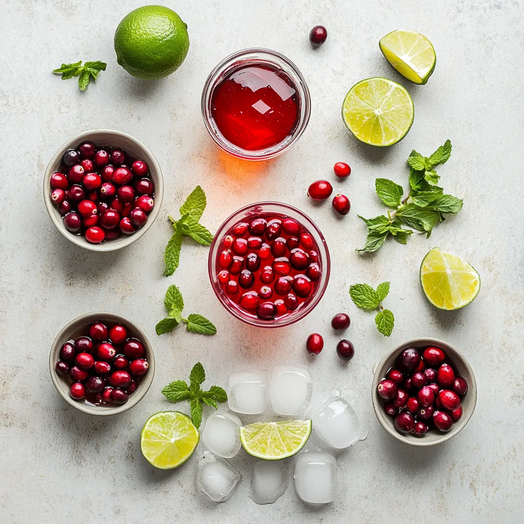 The festive season calls for beverages that are as delightful to the palate as they are visually appealing. The Festive Cranberry Pomegranate Mojito Mocktail is a refreshing non-alcoholic drink that is perfectly suited for holiday gatherings. This mocktail artfully combines the tartness of fresh cranberries with the sweetness of unsweetened pomegranate juice, resulting in a vibrant drink bursting with flavor. Itās ideal for any occasion, whether you're celebrating with friends or enjoying a cozy evening at home. Each sip is an invitation to savor the season with a delightful twist on a classic.