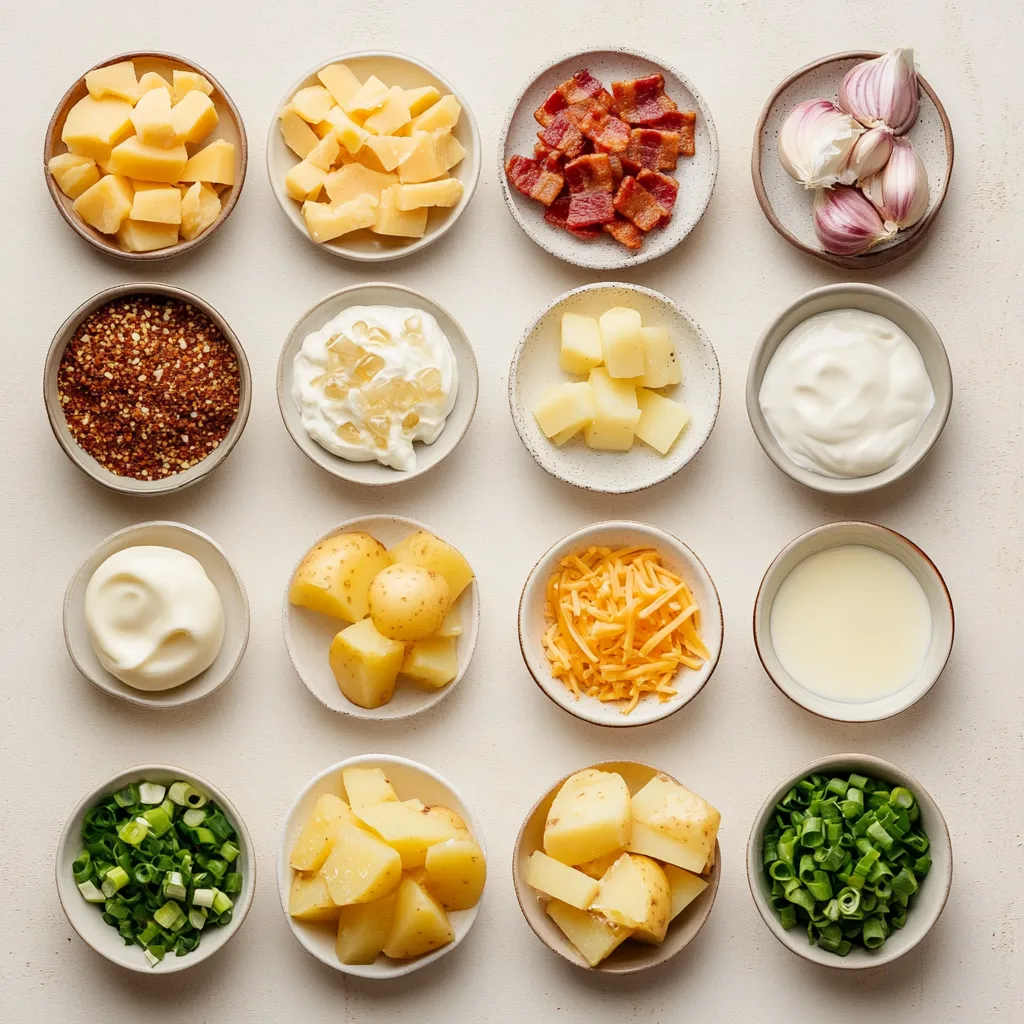 Rustic creamy potato soup is a quintessential comfort dish, renowned for its rich flavors and inviting texture. Each spoonful delivers a warm, creamy experience that evokes the feeling of home-cooked goodness. The combination of tender potatoes, aromatic garlic, and sharp cheddar cheese creates a robust and satisfying profile that makes it a go-to meal for families and gatherings alike.