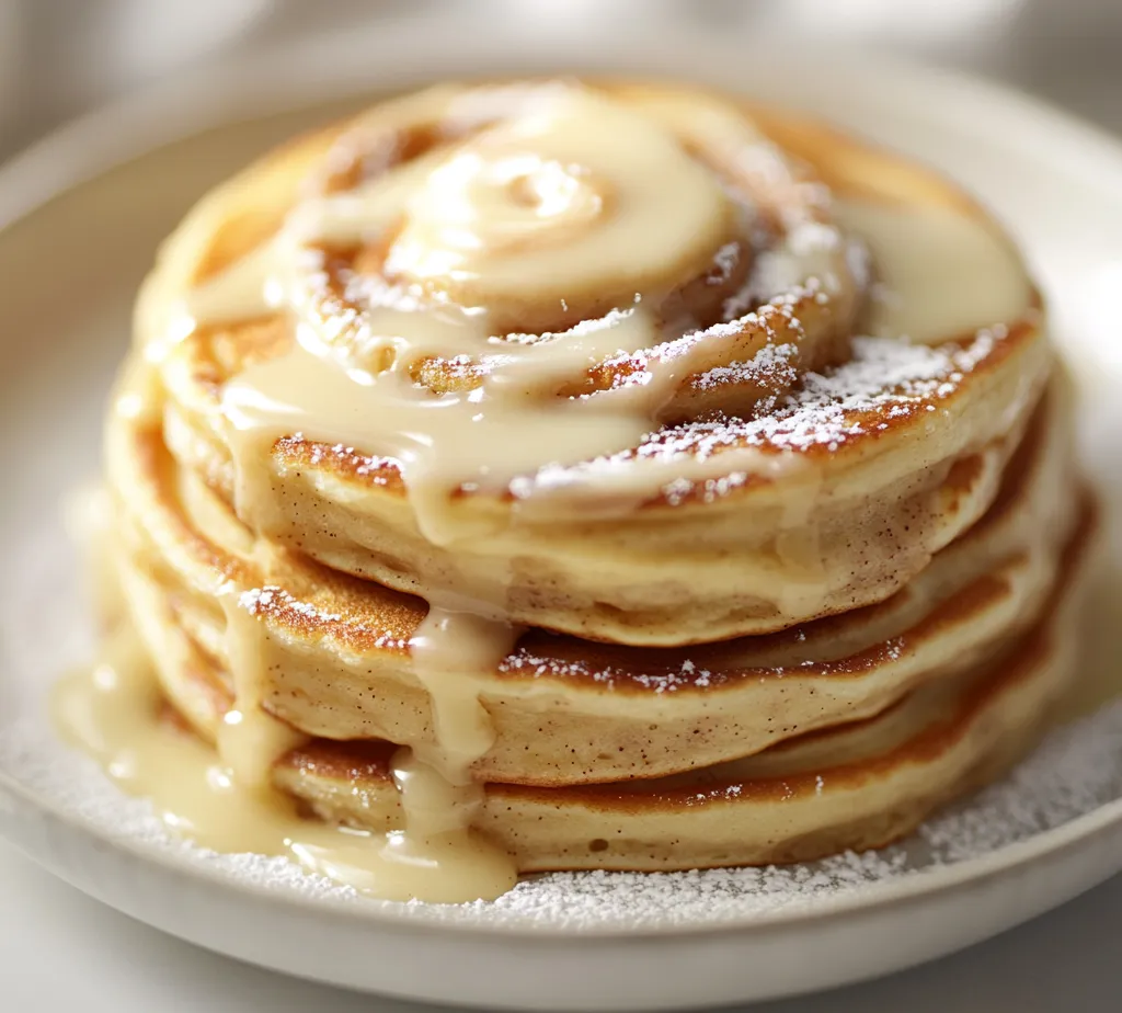 Cinnamon Roll Pancakes Delight combines the fluffy goodness of traditional pancakes with the irresistible flavor of cinnamon rolls. This recipe offers a delightful twist, perfect for breakfast or brunch, featuring a heavenly cinnamon swirl and a creamy glaze that makes each bite feel like a warm hug. Imagine waking up to the warm, sweet aroma of cinnamon filling your kitchen; this dish not only satisfies your taste buds but also turns an ordinary morning into a special occasion.