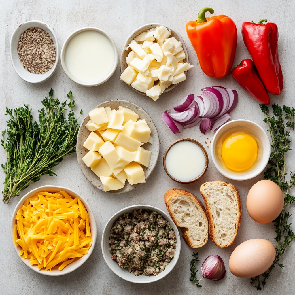 The festive season is a wonderful time for family gatherings and sharing delicious meals. A standout dish that can elevate any holiday brunch is the Cheerful Holiday Breakfast Casserole. This delightful recipe combines hearty ingredients layered together and baked to perfection, making it a perfect centerpiece for your morning table. The combination of crusty bread soaked in a creamy egg mixture, enriched with breakfast sausage and colorful vegetables, creates a comforting and satisfying dish that everyone will adore.