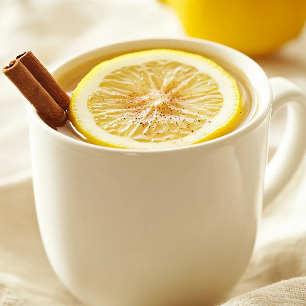 The Spicy Lemon Comfort Steamer is a delightful concoction that not only warms the soul but also packs a punch of health benefits courtesy of its natural ingredients. Lemons are renowned for their high vitamin C content, which aids in boosting the immune system, while ground ginger is well-regarded for its anti-inflammatory properties and ability to soothe nausea. Cinnamon is another standout ingredient, known for its antioxidant effects and potential role in regulating blood sugar levels. This drink beautifully combines the tartness of lemon with the warmth of spices, making it a perfect companion during colder months or whenever you seek comfort.