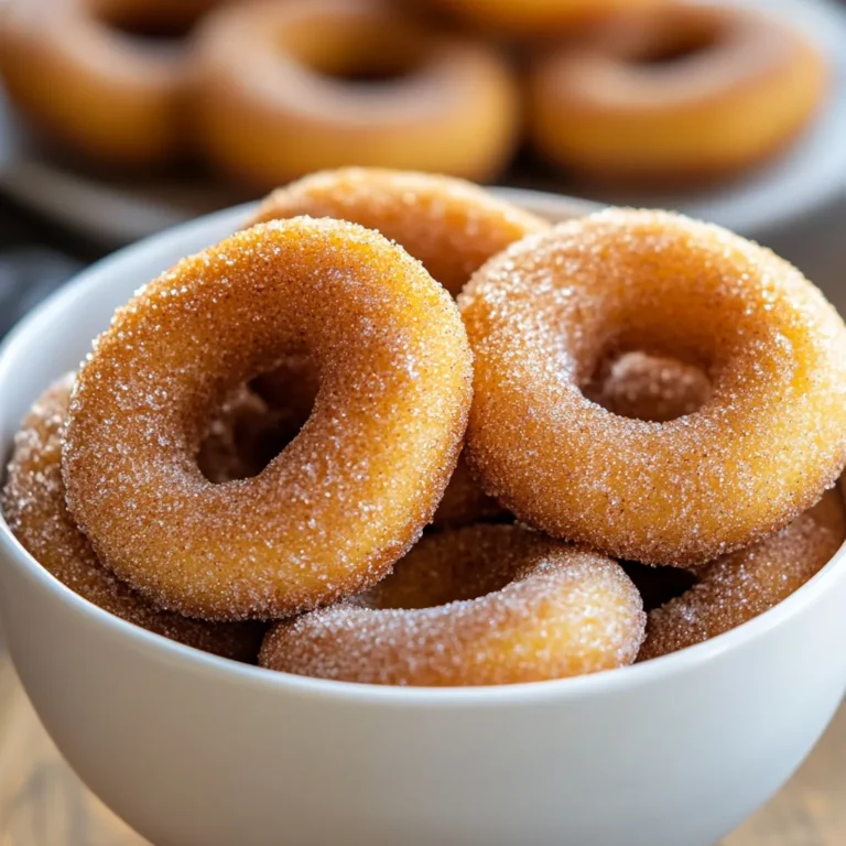 Churro Cinnamon Sugar Donuts are a delightful treat that captures the essence of a classic churro in a more convenient form. This recipe is tailored for a single serving, making it perfect for those moments when you crave a freshly made donut but don’t want a dozen sitting on your countertop. With a crispy exterior and a warm, fluffy interior, these bites of goodness are generously coated in a sweet, cinnamon-sugar blend that elevates their flavors.