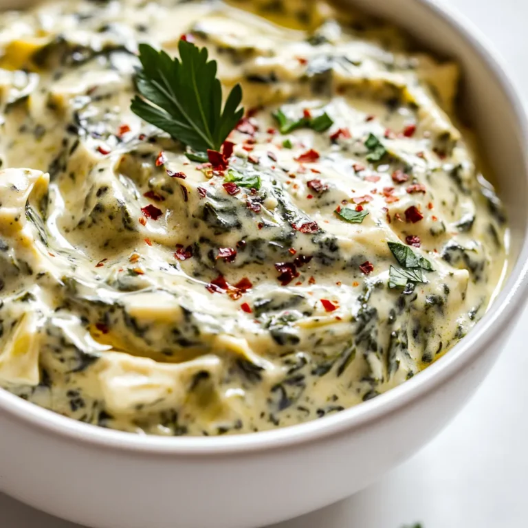 The allure of a warm, aromatic dip is undeniable, especially when it’s packed with rich and creamy flavors that tantalize the taste buds. This Creamy Spinach Artichoke Dip Delight stands out as an ideal dish for any gathering, from casual game nights to elegant parties. Combining the earthiness of spinach with the succulent texture of artichoke hearts, this recipe offers a sumptuous experience that invites diners to indulge. Not only does it cater to those who enjoy the classic flavor profile of spinach and artichokes, but it also delivers a creamy richness that transforms simple ingredients into a delectable treat.