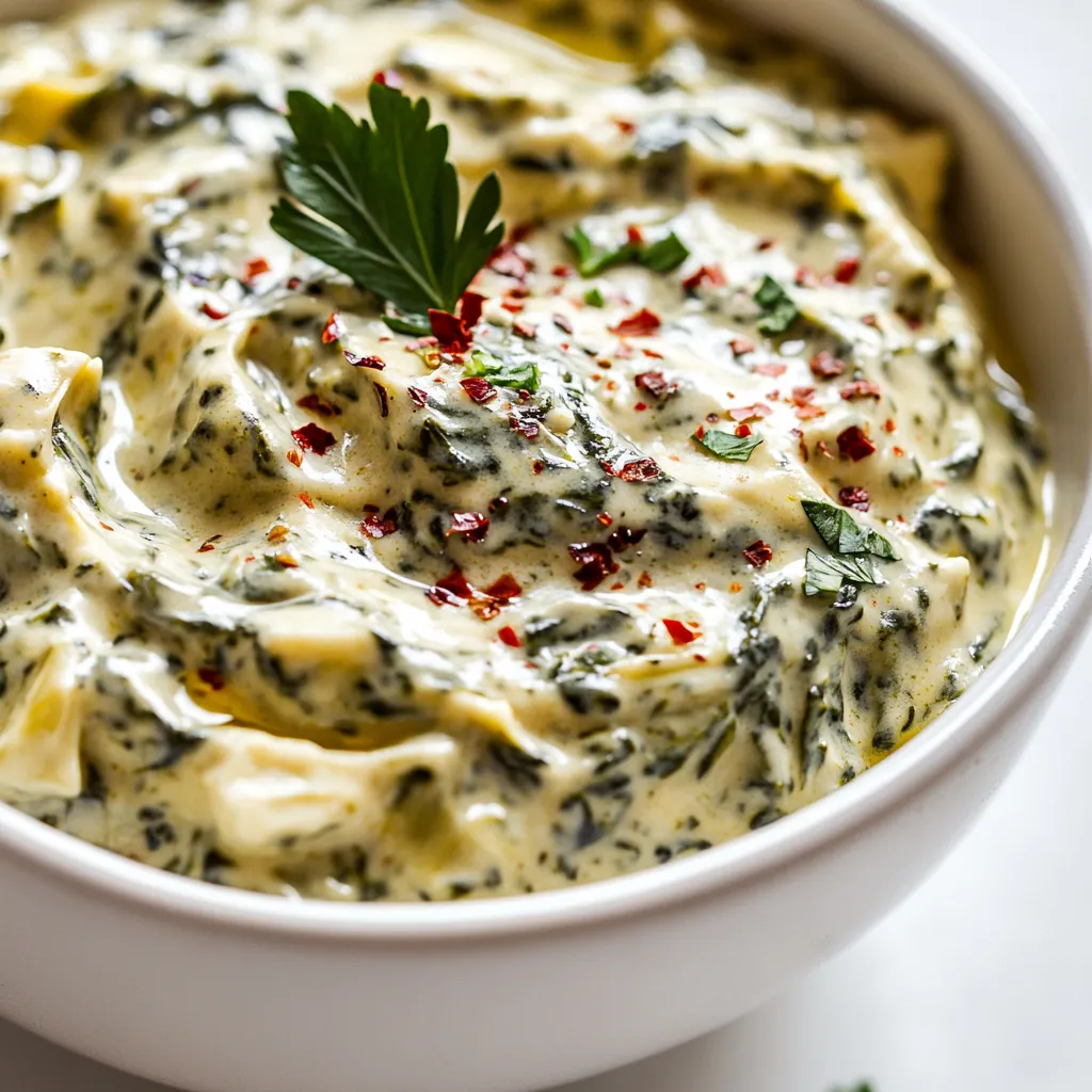 The allure of a warm, aromatic dip is undeniable, especially when it’s packed with rich and creamy flavors that tantalize the taste buds. This Creamy Spinach Artichoke Dip Delight stands out as an ideal dish for any gathering, from casual game nights to elegant parties. Combining the earthiness of spinach with the succulent texture of artichoke hearts, this recipe offers a sumptuous experience that invites diners to indulge. Not only does it cater to those who enjoy the classic flavor profile of spinach and artichokes, but it also delivers a creamy richness that transforms simple ingredients into a delectable treat.