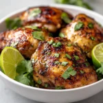 The vibrant flavors of cilantro and lime converge in this delightful recipe for Cilantro Lime Chicken Thighs, creating a dish that is not only mouthwatering but also easy to prepare. Perfect for gatherings or weeknight dinners, this recipe brings zest and personality to your dining table, making it a favorite for chicken lovers. The lively lime juice and the freshness of chopped cilantro blend seamlessly, infusing the chicken with a bright, refreshing taste.