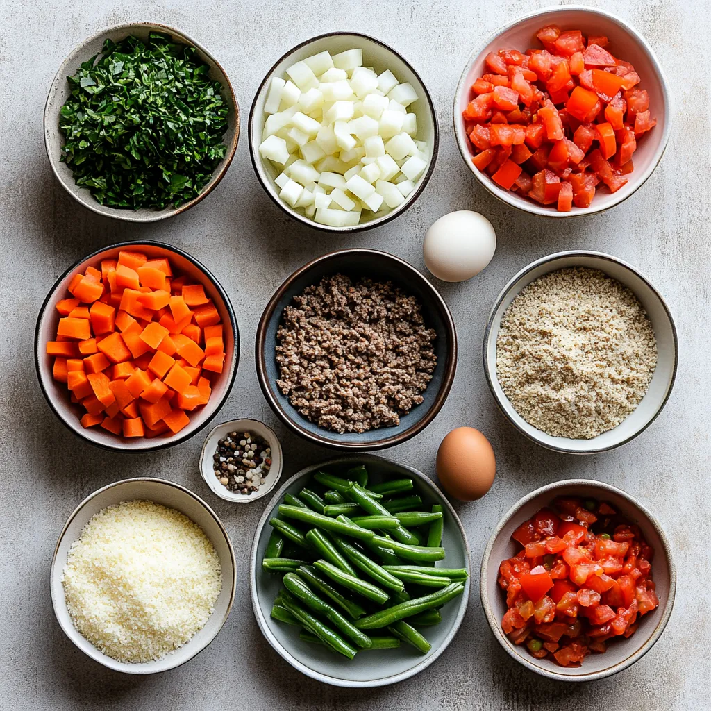 Hearty Meatball Stew is a quintessential comfort food that wraps you in warmth and satisfaction. This dish features tender meatballs swimming in a rich and flavorful broth, complemented by vibrant vegetables, making it the perfect choice for a cozy family meal or a gathering with friends. The infusion of garlic, oregano, and basil elevates the taste to another level, creating a delightful experience that brings everyone to the table.