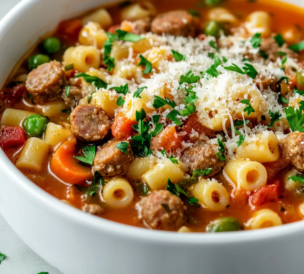 In the world of comforting dishes, few can compete with a hearty soup that warms the soul. This Hearty Ditalini Pasta and Sausage Soup showcases the delightful fusion of tender pasta, flavorful Italian sausage, and a medley of fresh vegetables. The dish is not only satisfying to eat but also offers a perfect balance of flavors that can brighten even the gloomiest of days. Whether it's a chilly evening or a quick weeknight dinner, this recipe promises to deliver satisfaction in every bowl.