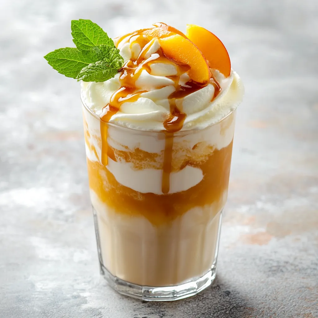The Peach Caramel Iced Latte Delight is a refreshing summer drink that perfectly marries the rich flavors of coffee with the fruity sweetness of ripe peaches and creamy milk. This delightful beverage is not only visually stunning but also easy to prepare, making it a perfect choice for those warm days when you need a pick-me-up. Imagine savoring a chilled drink on a sunny afternoon, where the taste of freshly brewed coffee complements the juicy sweetness of peaches, creating an unforgettable experience.