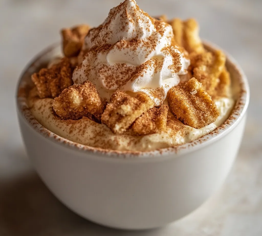 The delightful fusion of flavors in Churro Cinnamon Sugar Pudding Cups brings comfort and indulgence to dessert lovers. This delectable treat combines creamy pudding with the crunch of churros, making it a unique and satisfying option for any occasion. The sweet aroma of cinnamon and the rich texture of whipped cream elevate the overall experience, allowing you to savor every bite. Imagine a smooth, velvety pudding that is both comforting and exciting, topped with sweet, airy whipped cream and the delightful crunch of crumbled churros.