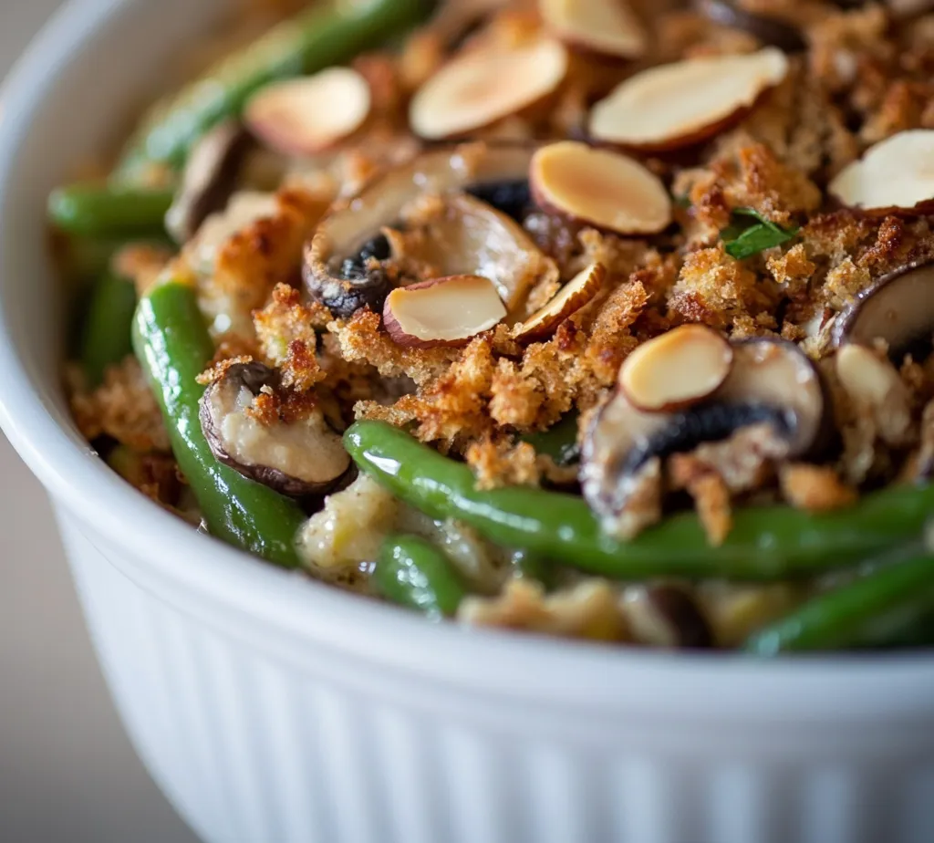 This wholesome green bean casserole from scratch is the perfect embodiment of comfort food, bringing together a medley of fresh ingredients to create a rich and savory dish. Unlike the traditional versions loaded with canned soups, this recipe celebrates the natural flavors and textures of fresh green beans, mushrooms, and aromatic vegetables. The result is a delightful casserole that is both hearty and healthy, making it an ideal choice for family dinners or holiday gatherings.