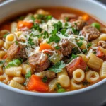 In the world of comforting dishes, few can compete with a hearty soup that warms the soul. This Hearty Ditalini Pasta and Sausage Soup showcases the delightful fusion of tender pasta, flavorful Italian sausage, and a medley of fresh vegetables. The dish is not only satisfying to eat but also offers a perfect balance of flavors that can brighten even the gloomiest of days. Whether it's a chilly evening or a quick weeknight dinner, this recipe promises to deliver satisfaction in every bowl.