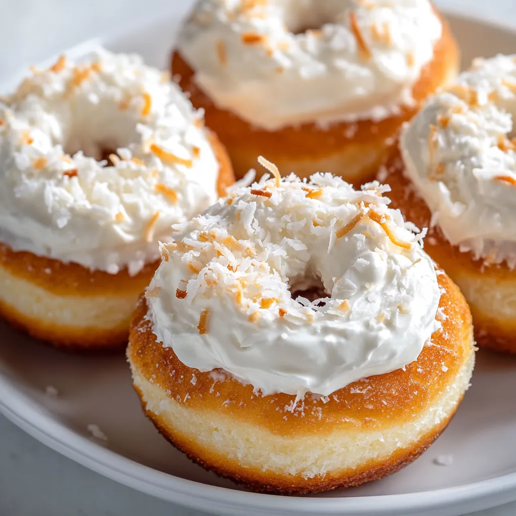 The joy of making homemade donuts goes beyond the delightful aromas wafting through your kitchen—it lies in the unique flavor combinations that make each bite a celebration. Coconut Cream Donuts Delight takes the classic donut to a tropical paradise with its rich coconut flavor and fluffy texture. The recipe transforms ordinary ingredients into a luscious treat that’s perfect for sharing with friends and family or enjoying on a peaceful Sunday brunch. The combination of tender donuts filled with sweet coconut whipped cream creates a delightful indulgence that is both comforting and refreshing.