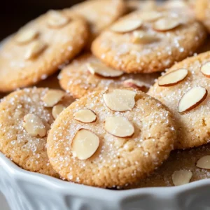 Almond Bliss Sugar Cookies are a delightful take on the classic sugar cookie, infused with a rich almond flavor that elevates this treat to new heights. These cookies possess a soft and tender texture, with a slightly crisp edge, making them an irresistible snack. Ideal for any occasion, these cookies can easily accompany a cup of coffee during a cozy afternoon or serve as a festive treat at holiday gatherings. The unmistakable almond aroma fills the kitchen while they bake, creating an inviting atmosphere that beckons family and friends to the dessert table.