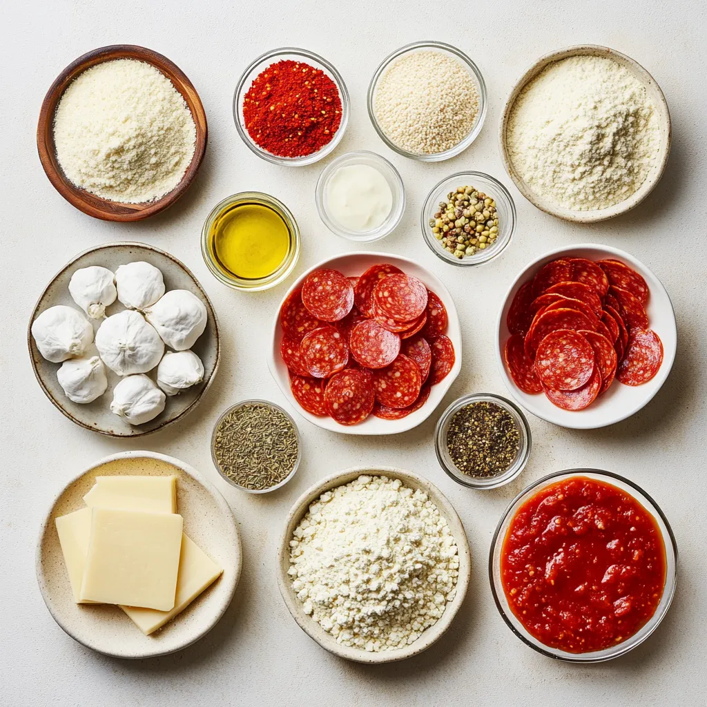 This recipe for Cheesy Pizza Balls Delight encapsulates the joy of pizza in a fun, bite-sized form. These delightful treats are perfect for gatherings, game nights, or simply indulging in a cheesy snack. Imagine the excitement as you pop one of these cheesy balls into your mouth, surrounded by crispy dough and the comforting flavors of pepperoni and bell pepper. Whether you're hosting friends or enjoying a cozy family evening, these pizza balls are sure to be a hit.