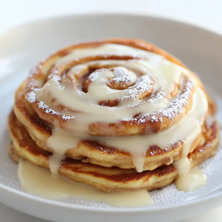 Cinnamon Roll Pancakes Delight combines the fluffy goodness of traditional pancakes with the irresistible flavor of cinnamon rolls. This recipe offers a delightful twist, perfect for breakfast or brunch, featuring a heavenly cinnamon swirl and a creamy glaze that makes each bite feel like a warm hug. Imagine waking up to the warm, sweet aroma of cinnamon filling your kitchen; this dish not only satisfies your taste buds but also turns an ordinary morning into a special occasion.