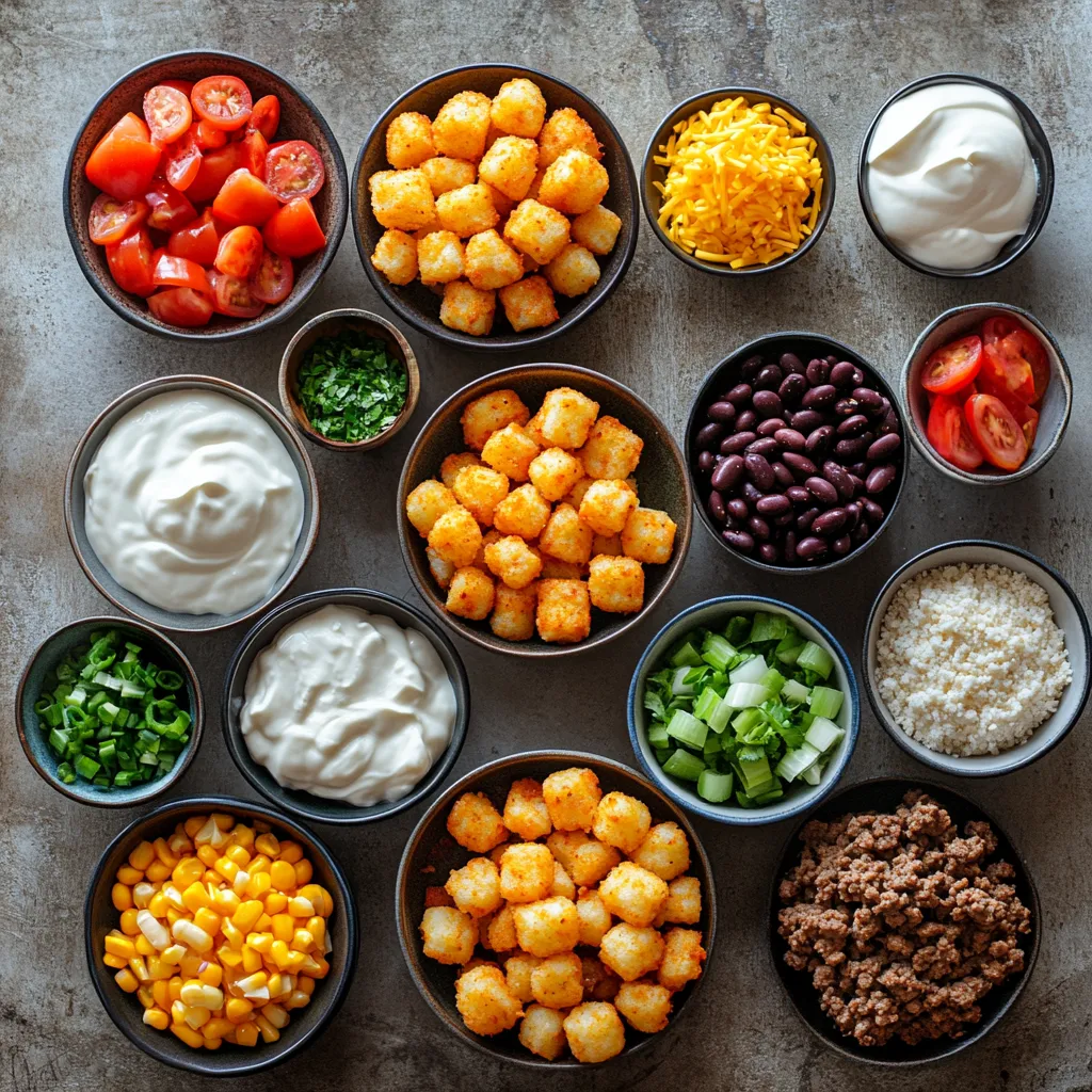 Discover the heartwarming comfort of the Ultimate Cowboy Casserole with Tater Tots—a delightful dish that embodies the spirit of classic American cooking. This casserole combines savory ground meat, zesty beans, and sweet corn, topped with crispy tater tots and gooey cheddar cheese. It makes a perfect centerpiece for gatherings, weeknight dinners, or even a cozy solo meal. With its rich flavors and satisfying textures, indulge in this crowd-pleaser that appeals to both adults and kids alike.