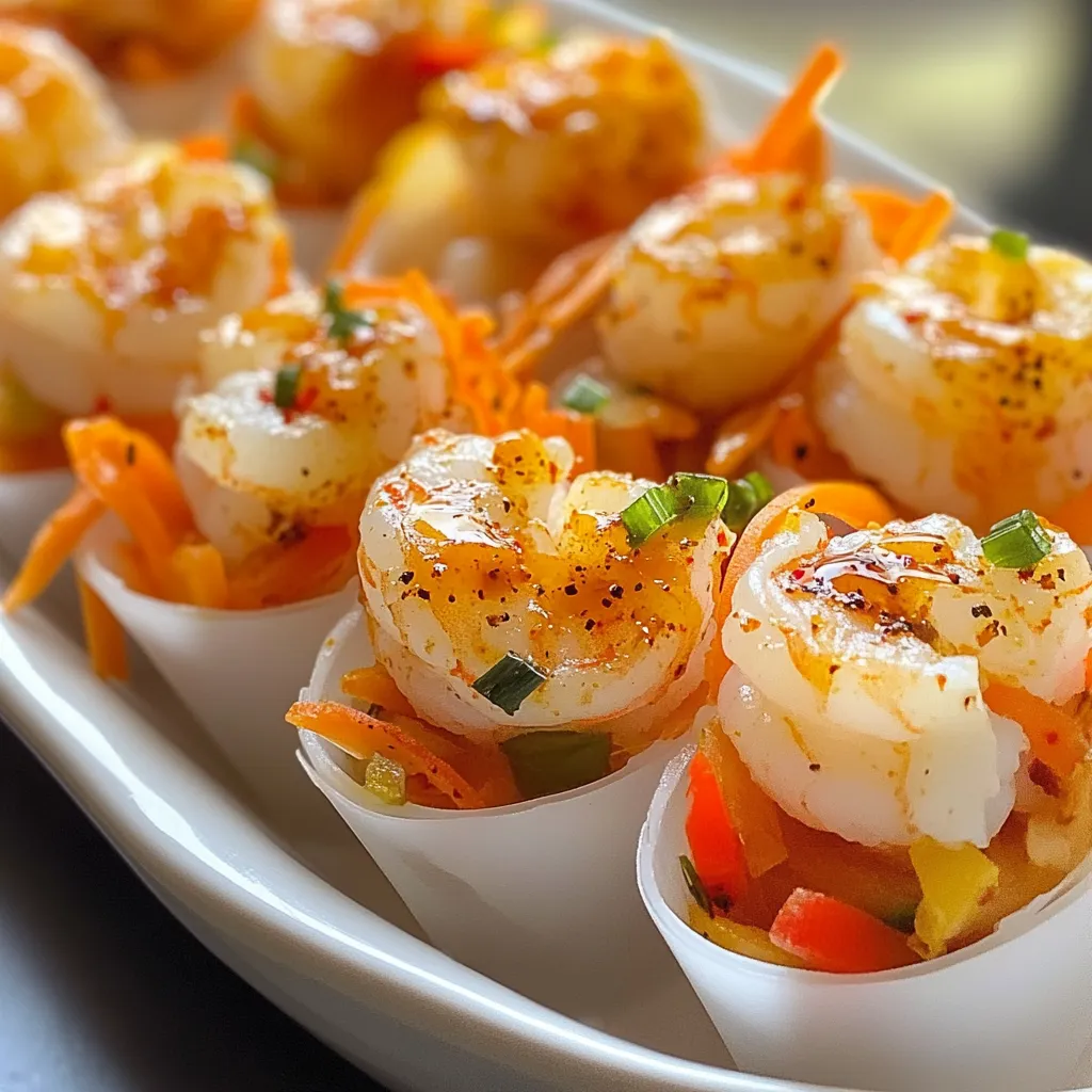 Exploring the world of fusion cuisine can lead to delightful culinary surprises. One such creation is the Crispy Cajun Shrimp-Stuffed Rice Paper Cups, which blend spicy Cajun shrimp with fresh vegetables all wrapped in delicate rice paper. This dish brings the bold flavors of the South together with the light and refreshing qualities of Asian cuisine, making it a fantastic choice for appetizers or light bites. Unsurprisingly, these cups not only present a feast for the taste buds but also for the eyes, making them an ideal appetizer for any gathering.