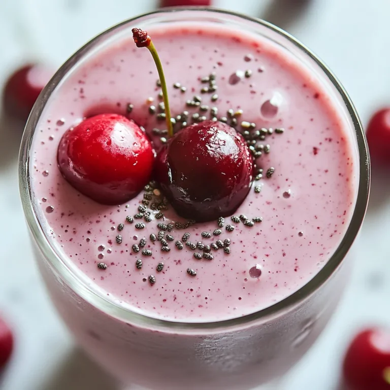 The Cherry Vanilla Protein Shake Delight is not only a refreshing treat but also a powerhouse of nutrition. This shake marries the tart sweetness of cherries with the creamy richness of banana and almond milk, all while delivering a dose of protein that makes it perfect for various occasions. Whether you need a post-workout recovery drink, a quick breakfast on busy mornings, or simply a delicious way to enjoy fruits, this shake stands out. Its smooth, rich texture and delightful flavor make it an indulgent yet healthy choice you'll love.