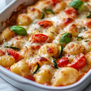 Delve into the comforting world of Cheesy Baked Gnocchi Casserole, a dish that beautifully marries the soft, pillowy texture of gnocchi with the rich flavors of a vegetable medley and creamy cheeses. This delightful casserole is perfect for family dinners, potlucks, or any gathering where comfort food is king. It is the epitome of a hearty meal that can satisfy both young palates and adults, transforming your dinner table into a showcase of flavors.