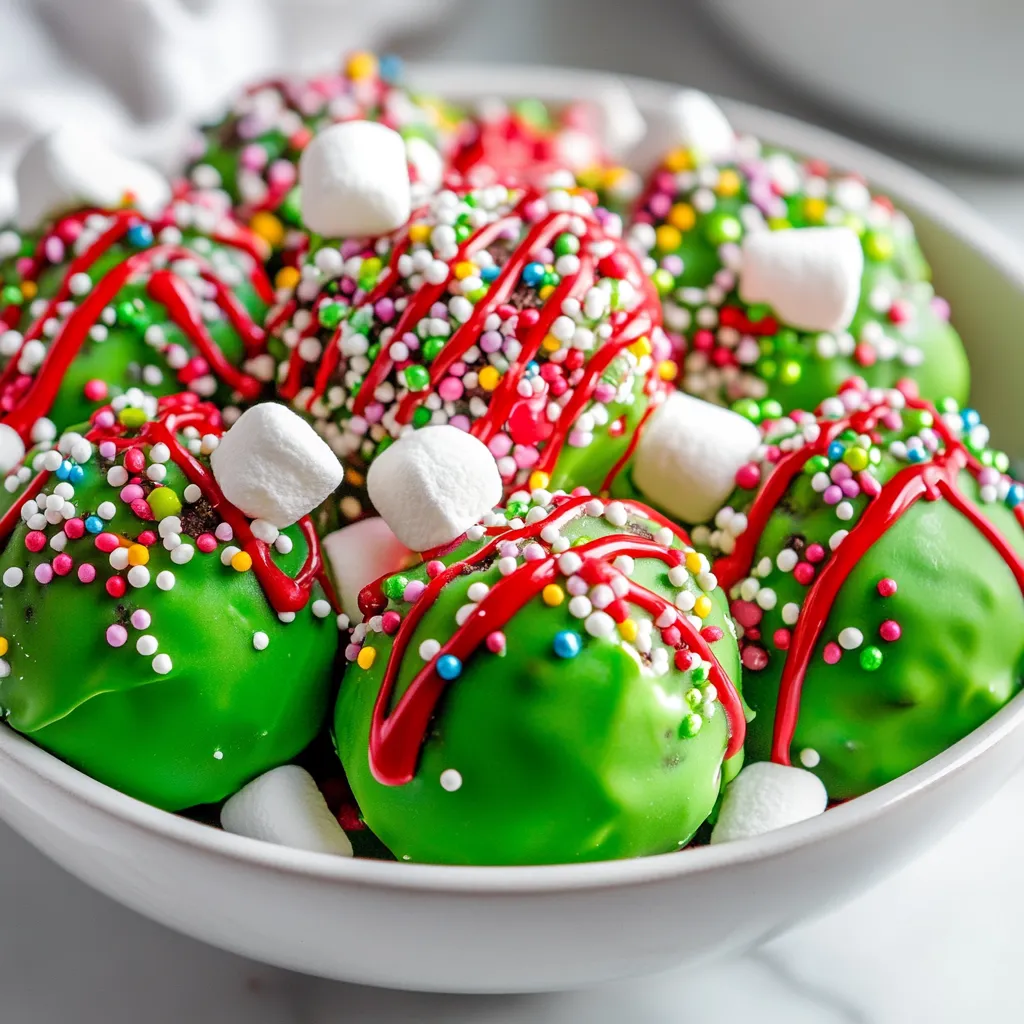 Festive treats have a magical way of bringing joy to holiday gatherings, and the No-Bake Grinch Oreo Balls are a perfect example. These delightful bites not only celebrate the whimsy of the holiday season but are also incredibly easy to make. The rich flavors of chocolate and cream cheese, combined with the vibrant green and red colors, make for a visually stunning and delicious addition to any festive table.