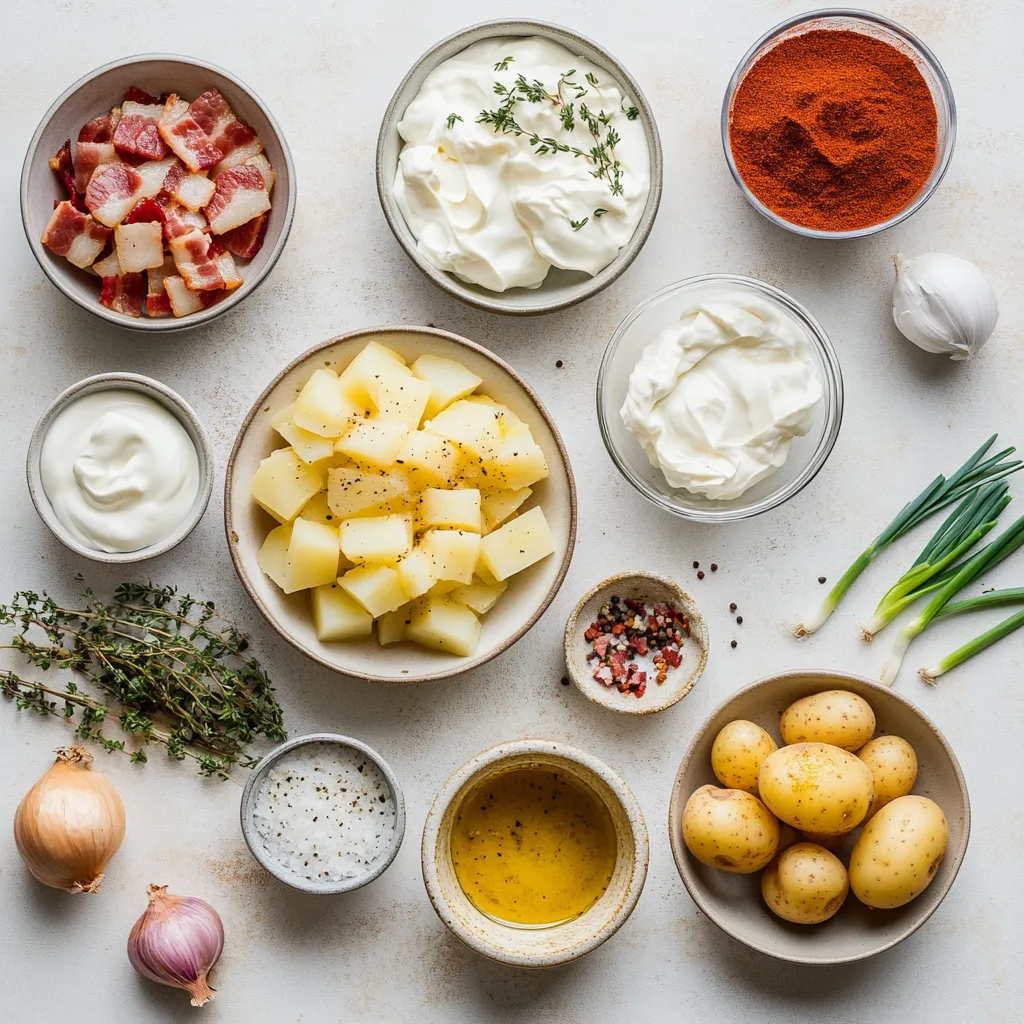 There's something undeniably comforting about a warm bowl of potato soup, especially during the colder months. This creamy rustic potato soup is the epitome of cozy comfort food, designed to warm both your body and soul. The smoothness of the heavy cream melded with the rich flavors from the bacon, herbs, and cheese comes together to create a dish that is not only delicious but also incredibly satisfying. Whether you're hosting a family gathering, having friends over for a casual dinner, or simply seeking solace in a bowl of homemade goodness, this potato soup is sure to deliver.