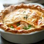 Savory Buttery Chicken Pot Pie is the epitome of comfort food, combining tender pieces of chicken with a medley of vegetables, all enveloped in a rich, creamy filling and a flaky pastry crust. This dish evokes warm memories of family dinners and cozy gatherings, making it an ideal choice for anyone seeking a hearty meal. The delightful aroma that fills your kitchen as it bakes is as comforting as the dish itself, inviting everyone to the table for a sharing experience.