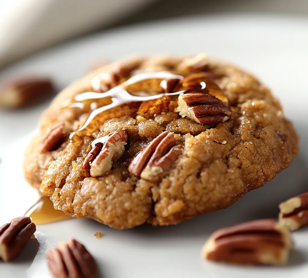 Pecan Pie Cookies Delight merges the rich, sweet flavors of classic pecan pie with the irresistible form of cookies. This recipe captures the essence of a beloved dessert, transforming the usual pie crust into a soft, chewy indulgence that delights the senses. The buttery cookies are adorned with finely chopped pecans and a sweet corn syrup drizzle, creating a cookie experience that is both comforting and sophisticated.