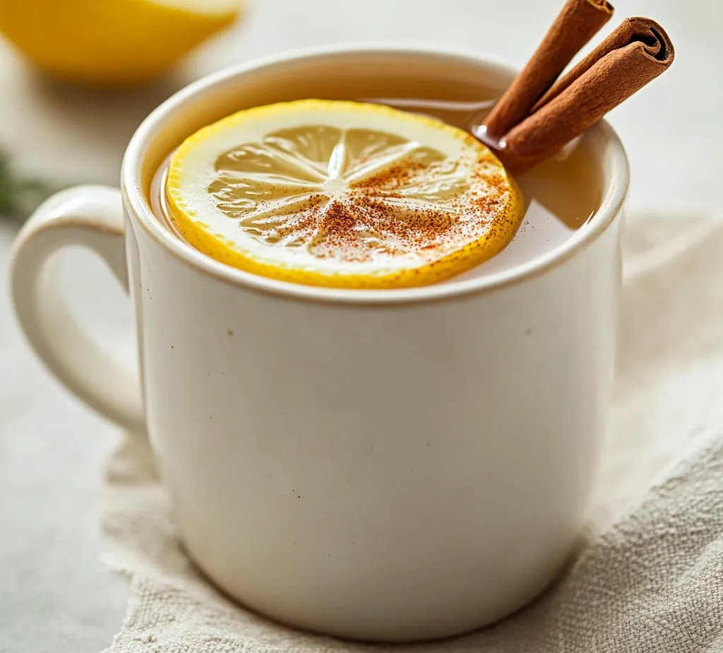 The Spicy Lemon Comfort Steamer is a delightful concoction that not only warms the soul but also packs a punch of health benefits courtesy of its natural ingredients. Lemons are renowned for their high vitamin C content, which aids in boosting the immune system, while ground ginger is well-regarded for its anti-inflammatory properties and ability to soothe nausea. Cinnamon is another standout ingredient, known for its antioxidant effects and potential role in regulating blood sugar levels. This drink beautifully combines the tartness of lemon with the warmth of spices, making it a perfect companion during colder months or whenever you seek comfort.