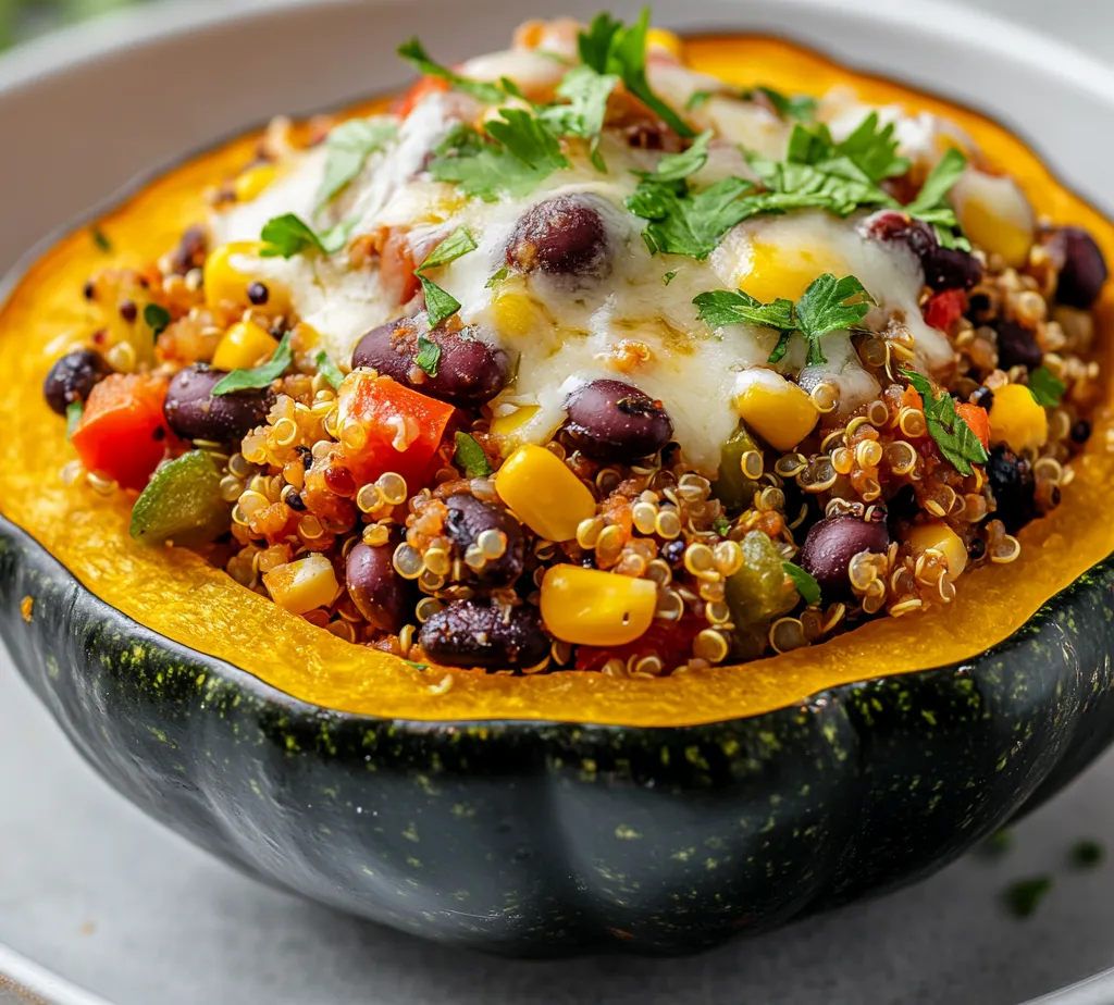 This Delightfully Simple Stuffed Acorn Squash recipe presents a harmonious blend of flavors and nutrition, ideal for anyone seeking a hearty vegetarian meal. The sweet, nutty flavor of acorn squash serves as a perfect vessel for a rich stuffing made from protein-packed quinoa and fiber-rich black beans. With ingredients that meld beautifully, this dish caters not only to your taste buds but also to your health.