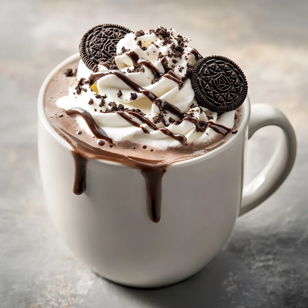 Indulging in a comforting drink is a quintessential part of many cozy evenings, and nothing quite matches the rich delight of Oreo Hot Chocolate. This decadent treat brings together the classic flavors of hot chocolate and the beloved Oreo cookie, resulting in a luscious beverage that is perfect for any occasion. The smoothness of the cocoa combined with the crunchy texture of crushed Oreos creates a unique experience that is both nostalgic and delightful. Whether you're snuggling up on a cold winter night, hosting a movie marathon, or looking to impress guests at a gathering, this recipe is sure to become a favorite.