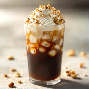 The resurgence of cold brew coffee has captured the hearts of coffee enthusiasts everywhere, offering a smooth and refreshing alternative to traditional hot brews. This Vanilla Hazelnut Cold Brew Delight embodies a perfect blend of flavors and creamy textures. The combination of rich coffee, sweet vanilla syrup, and nutty hazelnut syrup makes it an ideal choice for warm days or as a delightful morning boost. The passionate use of cold water in the brewing process allows the coffee to develop nuanced flavors without the bitterness often associated with hot brewing methods.