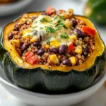 This Delightfully Simple Stuffed Acorn Squash recipe presents a harmonious blend of flavors and nutrition, ideal for anyone seeking a hearty vegetarian meal. The sweet, nutty flavor of acorn squash serves as a perfect vessel for a rich stuffing made from protein-packed quinoa and fiber-rich black beans. With ingredients that meld beautifully, this dish caters not only to your taste buds but also to your health.