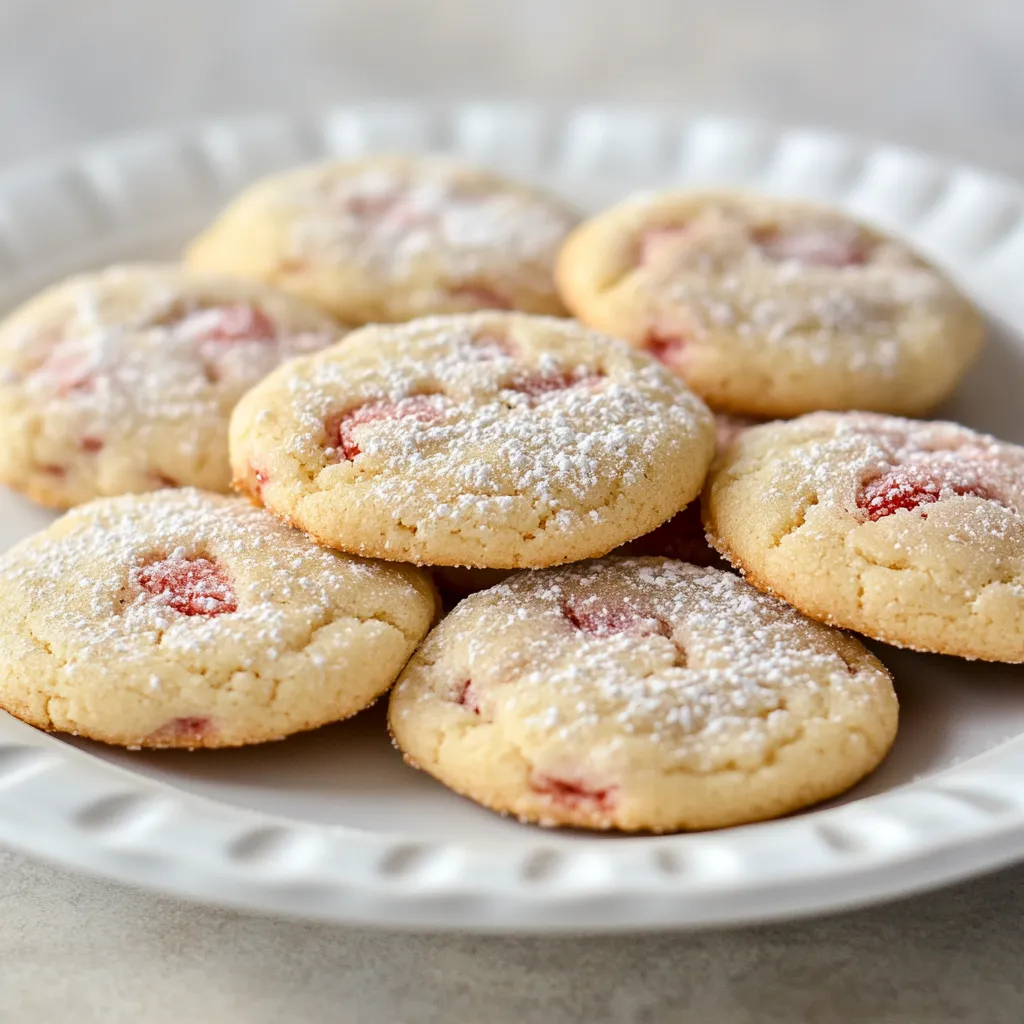 Strawberry Bliss Sugar Cookies are an enchanting treat that beautifully marries the sweet, juicy taste of fresh strawberries with the classic appeal of sugar cookies. These delightful cookies boast a soft and chewy texture, complemented by a hint of vanilla and almond, making them an irresistible choice for gatherings or a cozy afternoon snack. Beyond their captivating flavor, the vibrant color brought by the pureed strawberries adds an appealing touch that makes these cookies visually striking. Whether you're baking for a birthday party, a picnic, or simply to indulge yourself, these cookies provide a sweet moment of joy and bliss.