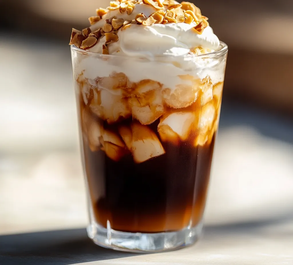 The resurgence of cold brew coffee has captured the hearts of coffee enthusiasts everywhere, offering a smooth and refreshing alternative to traditional hot brews. This Vanilla Hazelnut Cold Brew Delight embodies a perfect blend of flavors and creamy textures. The combination of rich coffee, sweet vanilla syrup, and nutty hazelnut syrup makes it an ideal choice for warm days or as a delightful morning boost. The passionate use of cold water in the brewing process allows the coffee to develop nuanced flavors without the bitterness often associated with hot brewing methods.