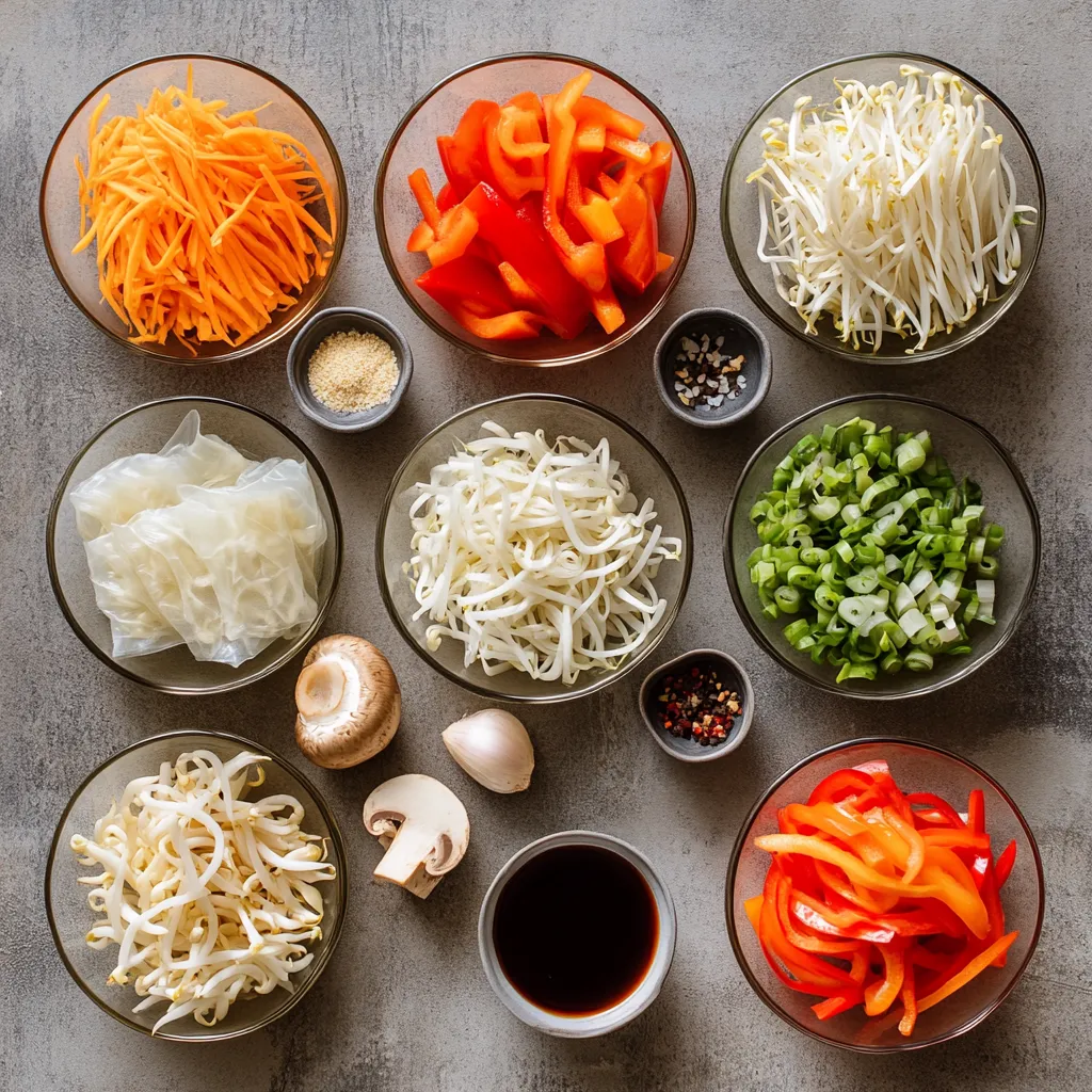 Exploring the delightful world of crispy air fryer spring rolls brings vibrant flavors and textures to your dining table. This plant-based appetizer is a fantastic way to enjoy fresh vegetables wrapped in a light, crispy exterior. Bursting with the freshness of shredded carrots, cabbage, bean sprouts, bell peppers, mushrooms, and green onions, these spring rolls not only look appealing but also deliver a satisfying crunch in every bite. The use of an air fryer not only quickens the cooking process but also creates a healthier version compared to traditional frying methods.