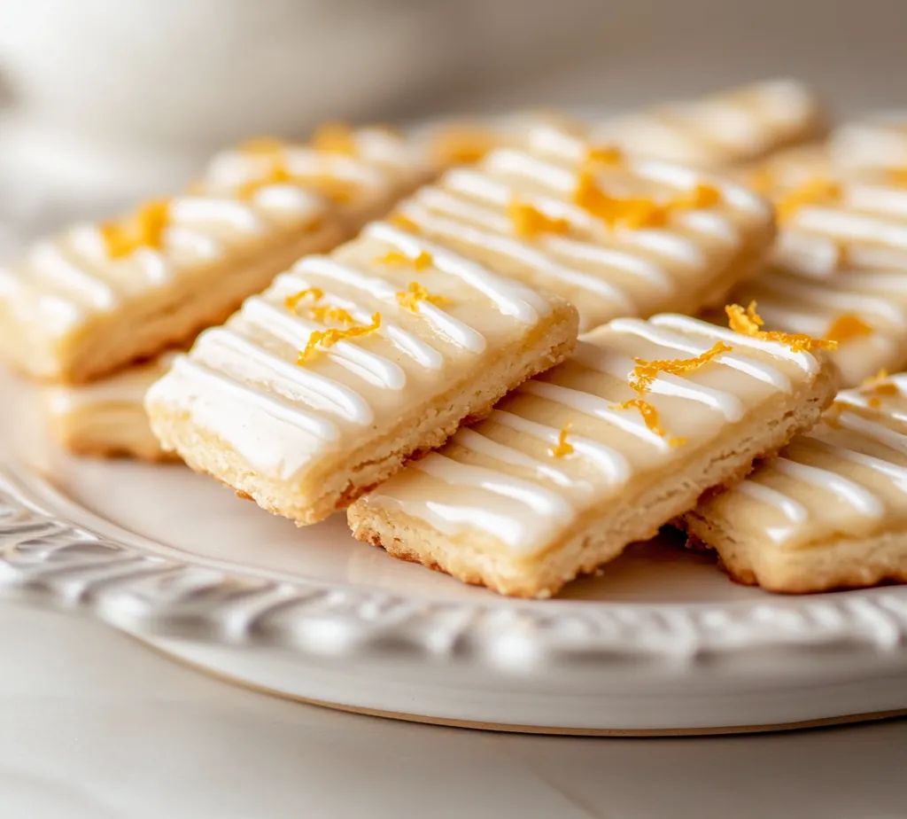 The delightful recipe for Cardamom Shortbread Cookies with Orange Glaze brings together a symphony of warm spices and bright citrus notes. Ground cardamom, known for its aromatic sweetness, perfectly complements the zesty freshness of orange, crafting cookies that are not only delicious but also visually appealing. The rich buttery base provides a satisfying mouthfeel that melts in your mouth, making these cookies a true treat.