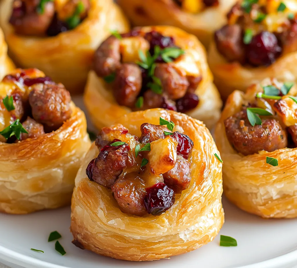 The Andouille Sausage Appetizer Bites with Cranberry Cheddar Delight are a sophisticated yet simple culinary creation, marrying the robust flavors of Andouille sausage with the creamy, tangy notes of cheddar and cranberries. Every bite offers a delightful balance of savory and sweet, making this dish a perfect candidate for your next gathering or celebration. Whether you're hosting a holiday party, enjoying a game day snack, or simply wanting to impress family and friends with an easy-to-make treat, these appetizer bites bring a touch of elegance without requiring extensive cooking skills.